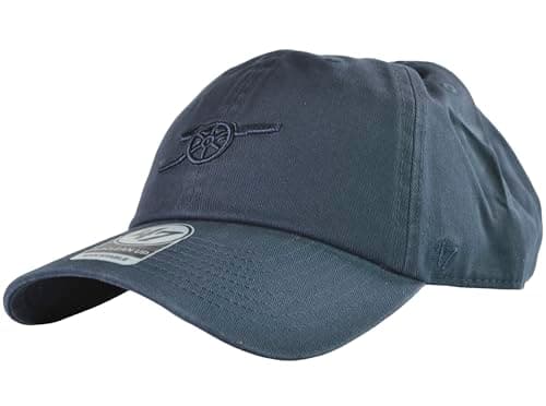 Image of 47 Arsenal Clean Up Baseball Cap, Navy, Adjustable, Embroidered Cannon Crest Logo, Cotton Twill
