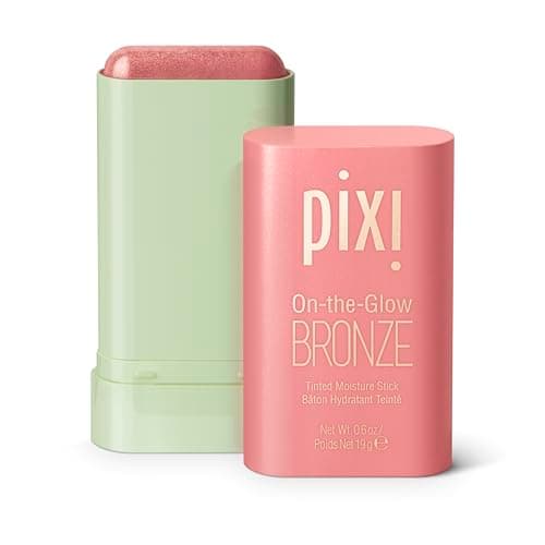 Image of Pixi On-The-Glow Bronze - Warmglow, Hydrating Tinted Moisture Bronzer Stick With Ginseng, Aloe Vera & Fruit Extracts, For Cheeks & Lips, 19G 0.6Oz, Paraben-Free