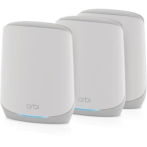 Image of NETGEAR Orbi Mesh WiFi 6 System (RBK763S), Mesh Router & 2 Extenders, Cover Every Room, Up To 6,000 Sq Ft, Improve WiFi Speeds up to 5.4 Gbps & 75 devices, Simple App Set Up