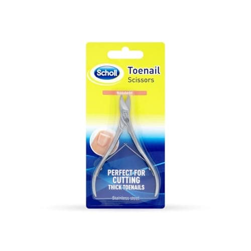 Image of Scholl Set of 2 Nail Scissors for Toenails - Precise and Neat Cut - 11 cm
