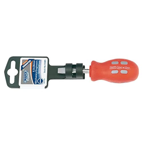 Image of Draper Expert 55485 6 x 38 mm Slotted Flared-Tip Mechanic’s Screwdriver