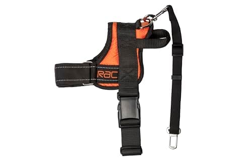 Image of RAC Pet Dog In-Car Vehicle Adjustable 40-60cm Strong Nylon Lead Harness Seatbelt Connector Strap