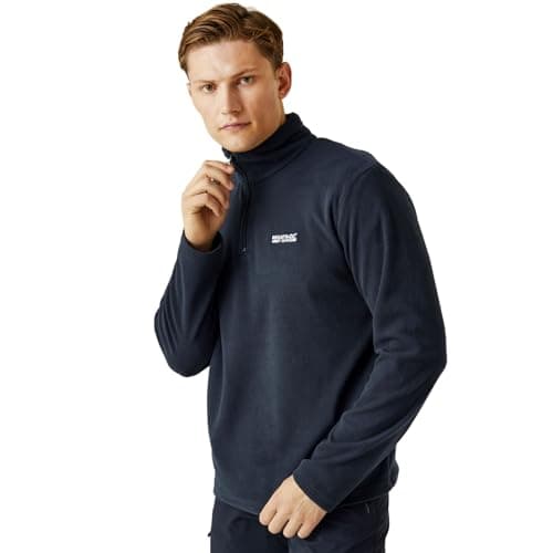 Image of Regatta Mens Thompson Fleece Anti-Pill Midlayer Top Navy
