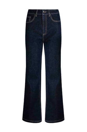 Image of Weird Fish Corine Wide Leg Denim Jeans Dark Denim Size 16