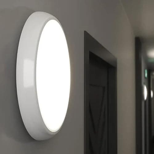 Image of LEDBRITE LED Ceiling & Wall Light Slimline 2D Bulkhead 8W, 12W & 15W CCT 3000K - 6500K 105Lm/W, Waterproof IP65 Commercial Lighting for Corridors, Offices etc... (Microwave Sensor & Emergency)