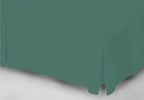 Image of Belledorm Green Platform Base Valance Sheet, 200 Thread Count Percale (Single, Teal)