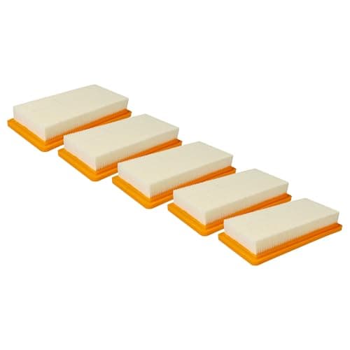Image of vhbw 5x motor filter compatible with Kärcher BR 45/22 C Bp Pack + MF, BR 45/22 C Bp Pack Fleet *EU, DS 5.800 Waterfilter Vacuum Cleaner