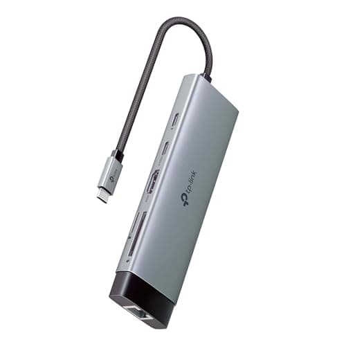 Image of TP-Link USB C Hub 9-in-1 Multiport Adapter UH9120C | 4K@60Hz HDMI, 1×1G ethernet, SD & microSD, 100W Power Delivery, 1×USB-C + 3×USB-A Data Ports | 5Gbps High-Speed Splitter for MacBook & More