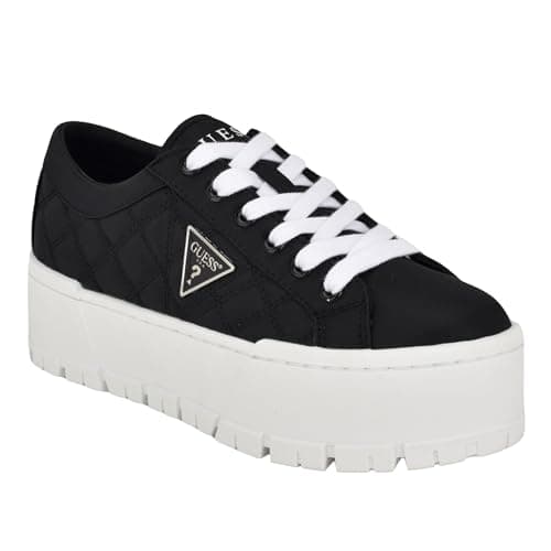 Image of GUESS Women's Tesie Sneaker, Black 001, 4 UK