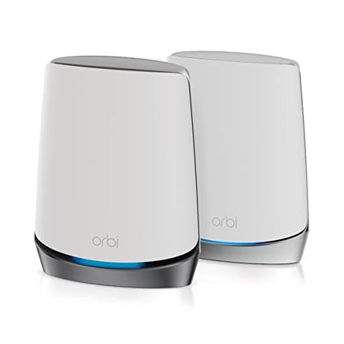 Image of NETGEAR Orbi 5G Tri-Band WiFi 6 Mesh System (NBK752) – Router with 1 Satellite Extender | Coverage up to 5,000 sq. ft., 40 Devices | AX4200 (Up to 4.2Gbps)