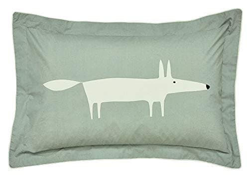 Image of Scion Mr Fox Oxford Pillow Case, Silver
