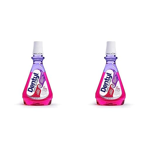 Image of Dentyl Dual Action CPC Mouthwash, 12hrs Fresh Breath & Total Care, Alcohol Free, ICY Cherry, 500 ml (Pack of 2)