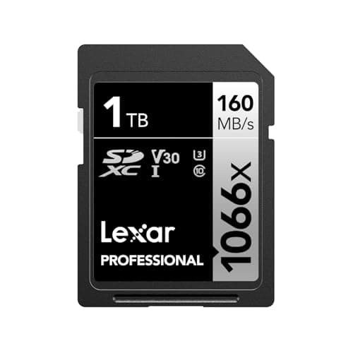 Image of Lexar Professional 1066x SDXC UHS-I Memory Card 1TB, up to 160MB/s Read, V30/U3/C10 for DSLR Cameras and HD Camcorders
