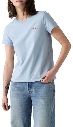 Image of Levi's Perfect Tee Chambray Blue Jersey, Chambray Blue, M