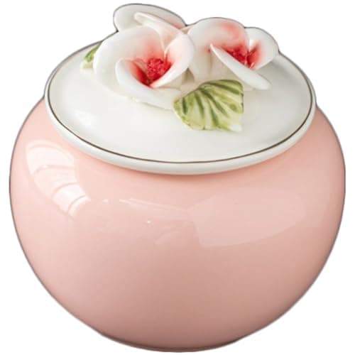 Image of JOYOFREELY Ceramic Tea Jar 400ml with Lid for Storing Tea and Spices, Keeps Contents Dry and Smooth without Burrs, Kitchen Storage Container for Serving and Organizing