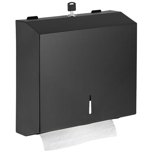 Image of modunful Paper Towel Dispenser Wall Mount - Multifold Trifold Paper Towel Dispensers, Large Capacity Stainless Steel Tissue Holder, Commercial Hand Towel Holder Suitable for Bathrooms Public Place