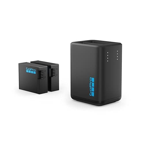 Image of GoPro Dual Battery Charger + 2 Enduro Rechargeable Batteries (HERO13 Black) - Official GoPro Accessory