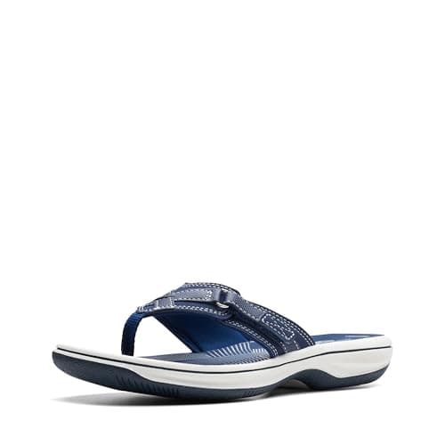 Image of Clarks Brinkley Sea, Women’s Flip Flop, Blue (Navy Synthetic -), 5 UK (38 EU)