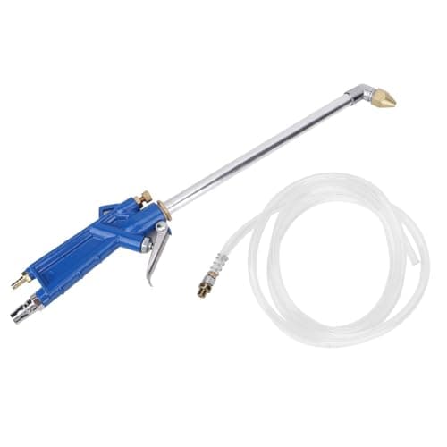 Image of Engine Cleaning Spray Gun, High Pressure Car Air Power Cleaner Gun Wash Sprayer Degreaser Tool Compressed Blow Long Nozzle Duster Kit with 4Ft Siphon Hose Out Extended for Car Fast Drying