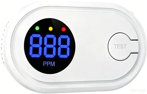 Image of Carbon Monoxide Detector,Carbon Monoxide Alarm with PPM Display,CO Alarm with Test Button Battery Powered,CO Detector Monitor with 85 dB Audible for Home and Holiday(Batteries NOT Included)