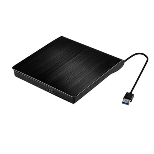 Image of Vlio External CD DVD Drive, USB 3.0 Portable Slim CD DVD Drive Player Burner Writer Reader Rewriter, Optical Disc Drive for PC, Laptop and Desktop, Windows 7/8/10/11/XP/Mac OS