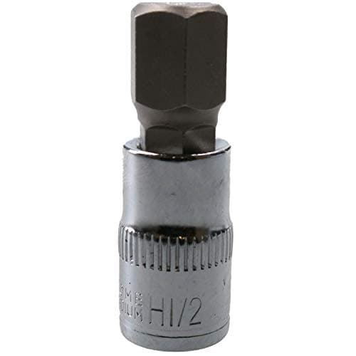 Image of 1/2" Hex Key Socket/Bit 3/8" Drive Imperial AF SAE 6 Sided Allen Key 48mm Cr-V