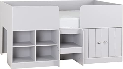 Image of Seconique Orlando 3' Single Low Sleeper Bed in Dove Grey