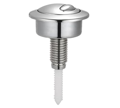 Image of Chrome Dual Flush Push Button Compatible Replacement for Twyford, Siamp Optima 49 Toilet Cistern Flush Valve