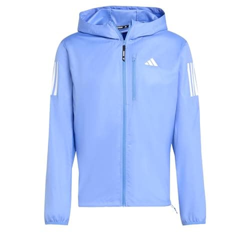 Image of adidas Men's Own the Run Jacket, Blue Fusion, S