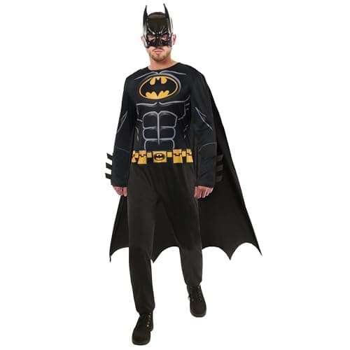 Image of Rubies Official DC Batman Adult Costume, Adult Superhero Fancy Dress, Size Large Halloween