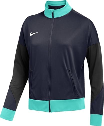 Image of Nike FD7683-453 Dri-FIT Academy Pro 24 Track Jacket K Jacket Women's OBSIDIAN/BLACK/HYPER TURQ/WHITE Size M