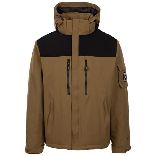 Image of DLX Men's Padded Jacket Jenkins - Waterproof, Adjustable Zip Off Hood, 2 Water Repellent Chest Pockets, 2 Lower Zipped Pockets, Sleeve Patch Pocket, Inner Zipped Pocket