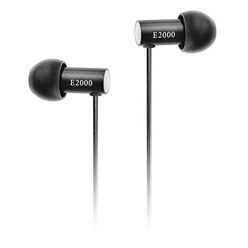 Image of final E2000 In-Ear Isolating Earphones, High-Fidelity Sound, Noise-Isolating Design, Comfortable Fit, Durable Construction, Aluminium Housing, Swing-Fit Eartips - Black Aluminium