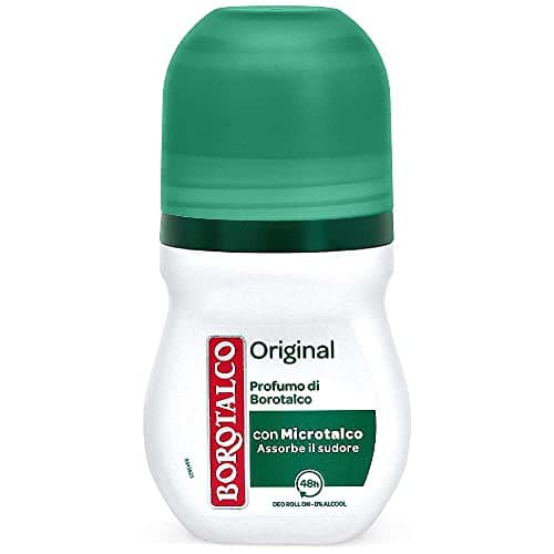 Image of 6 x Borotalco Roberts Roll-On Deodorant, Original Alcohol-Free 50 ml Deoroller