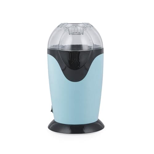 Image of Giles & Posner Electric Popcorn Maker – Hot Air Circulation, Measuring Cup Included, Ready in 3 Mins, Oil-Free Healthy Snacks, Ideal for Movie Night, Parties and Home Cinema, 1200 W, Matte Blue