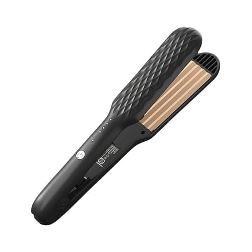Image of Vmxlso Hair Crimpers for Women,Hair Crimper with 4 Heat Setting, Crimper Hair, Rapid Heating Volumizing Crimping Tool Hair for Fluffy Hairstyle, Women Girls, UK Plug