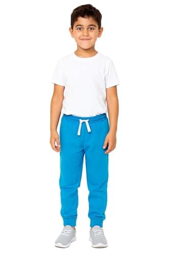 Image of A2Z 4 Kids Boys Girls Trouser Jogging Joggers Pants Tracksuit Sweatpants Bottom - Fleece Trouser Blue 5-6