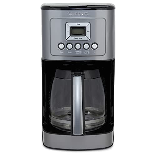 Image of Cuisinart Coffee Maker, 14-Cup Glass Carafe, Fully Automatic for Brew Strength Control & 1-4 Cup Setting, Stainless Steel, DCC-3200GMP1, Gunmetal