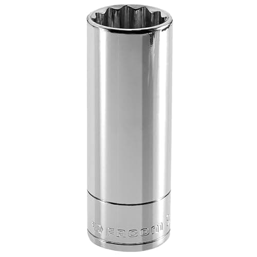 Image of Facom S.24LA Deep Bi-Hex Socket, 1/2" Square Drive, 24mm