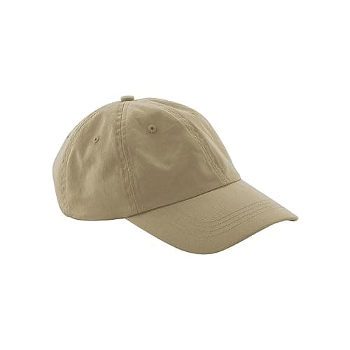 Image of Beechfield® B652N Organic Cotton 6 Panel Dad Cap - Desert Sand