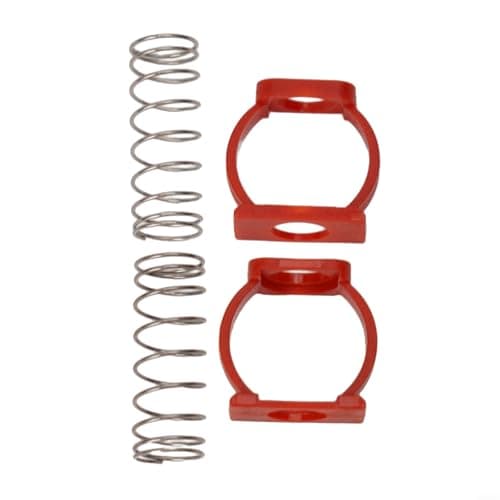 Image of GANCEI C Buckle Hinge Spring for Brompton Folding Bicycle, Enhanced Split with Stainless Steel Core for Stable Folding Mechanism, Accessory Kit, 1 Pair(red)