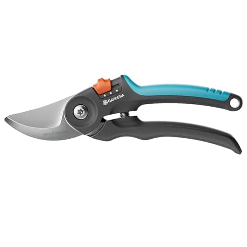 Image of Gardena Secateurs PremiumCut Flex, Bypass, Garden Secateurs for Green Wood, 24 mm Cutting Diameter, ErgoTec Soft Grip Handles, Precision-Ground Steel Blades, PowerCoating (12242-20)