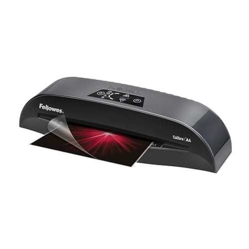 Image of Fellowes Calibre A4 Small Office Laminator 80-125 Micron, Rapid 1 Minute Warm Up Time, Including 10 Free Pouches