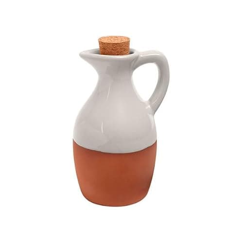 Image of Dexam Sintra Glazed Terracotta Oil Drizzler - Stone