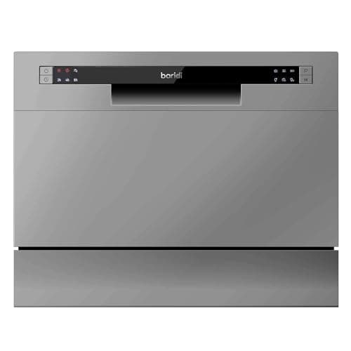 Image of Baridi Table top dishwasher, 6 place settings and 6 programmes - Silver - DH84