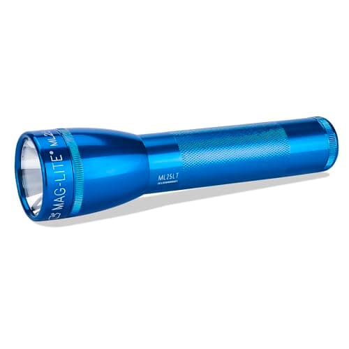 Image of Mag-Lite 2 C-Cell Flashlight, Aluminium, Blue, 177 lm
