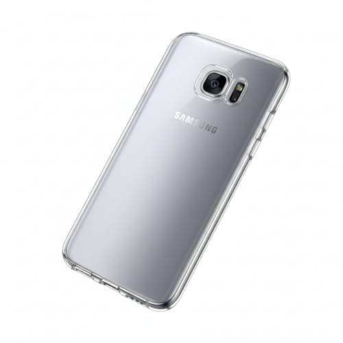 Image of Betron Clear Phone Case compatible with Samsung Galaxy S7 Edge, Slim Shockproof TPU, Raised Edges for Camera Protection, Wireless Charger Compatible