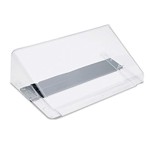 Image of Deflecto Clear Landscape Letter Size Magnetic Wall File Holder - Letter Rack Wall Mounted Organiser - Magnetic Folder Holder - A4 Wall Mounted Document Holder A4 Leaflet Holders - Letter Holder Rack