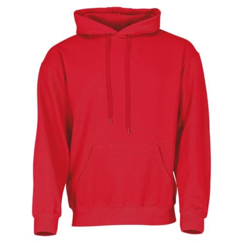 Image of Fruit of the Loom 62-208-0 Men's Classic Hooded Sweatshirt, Red,Large