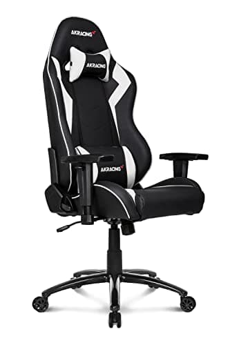 Image of AKRacing Core Series SX Gaming Chair with High Backrest, Recliner, Swivel, Tilt, Rocker and Seat Height Adjustment Mechanisms with 5/10 warranty - White